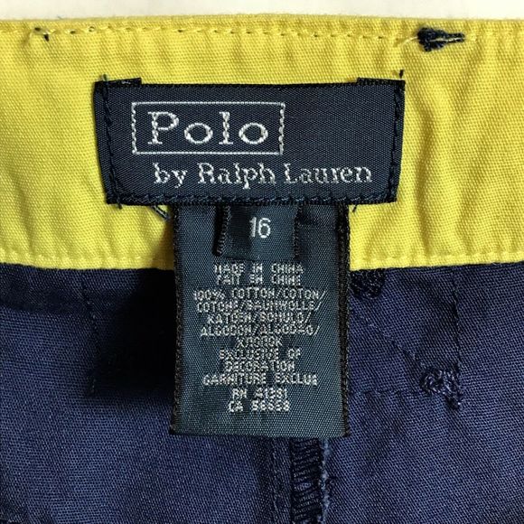 Polo Ralph Lauren Bermuda Board Shorts Trunks Big Pony Unlined / Boys Size 16 - Picture 3 of 3